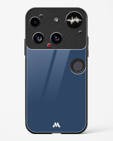 Gray Blue Life Glass Case Phone Cover (Nothing)