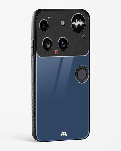 Gray Blue Life Glass Case Phone Cover (Nothing)