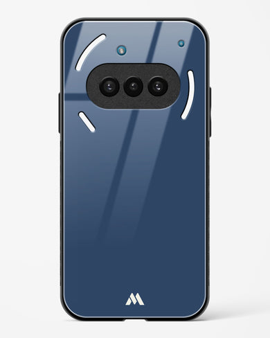 Gray Blue Life Glass Case Phone Cover (Nothing)