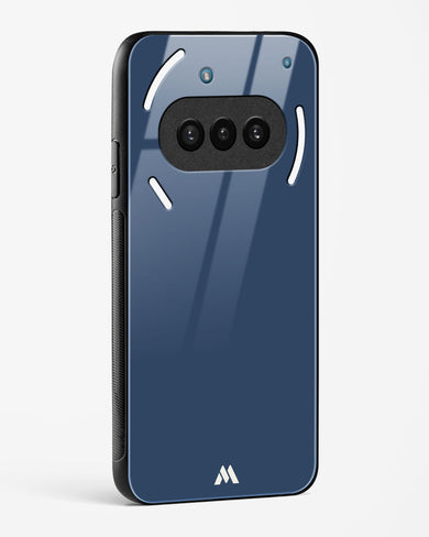 Gray Blue Life Glass Case Phone Cover (Nothing)