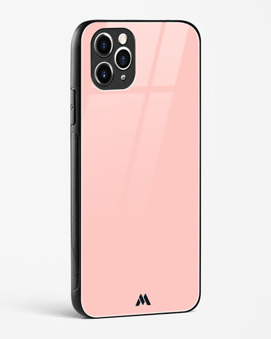 Salmon Pink Glass Case Phone Cover (Apple)