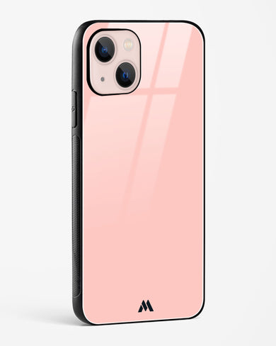Salmon Pink Glass Case Phone Cover-(Apple)