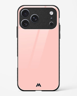 Salmon Pink Glass Case Phone Cover (Apple)