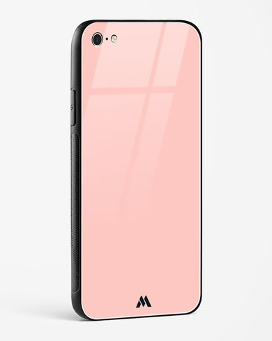 Salmon Pink Glass Case Phone Cover (Apple)