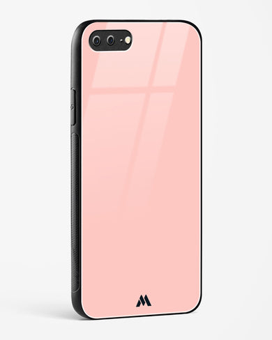 Salmon Pink Glass Case Phone Cover (Apple)