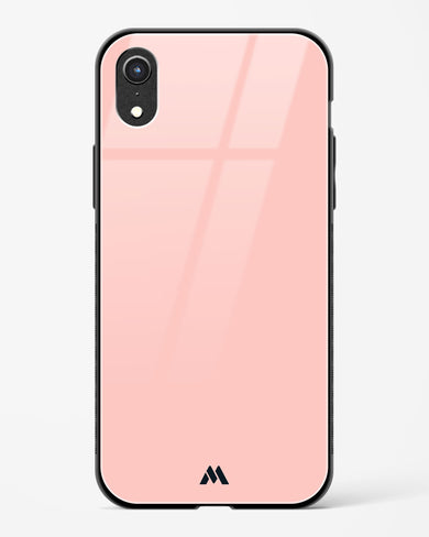Salmon Pink Glass Case Phone Cover-(Apple)