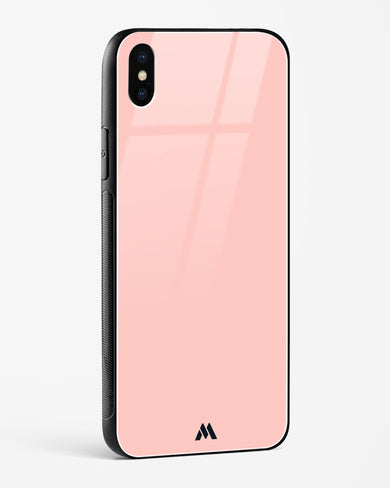 Salmon Pink Glass Case Phone Cover (Apple)