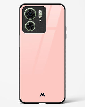 Salmon Pink Glass Case Phone Cover (Motorola)