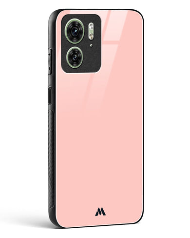 Salmon Pink Glass Case Phone Cover (Motorola)