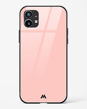 Salmon Pink Glass Case Phone Cover-(Nothing)