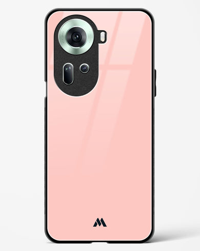 Salmon Pink Glass Case Phone Cover (Oppo)