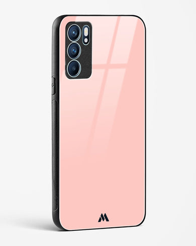 Salmon Pink Glass Case Phone Cover (Oppo)