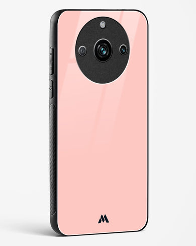 Salmon Pink Glass Case Phone Cover-(Realme)