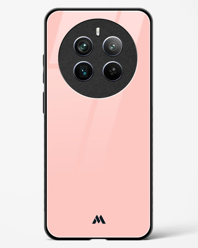 Salmon Pink Glass Case Phone Cover (Realme)