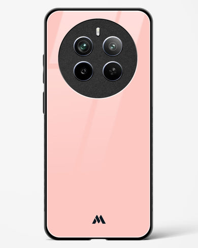 Salmon Pink Glass Case Phone Cover (Realme)