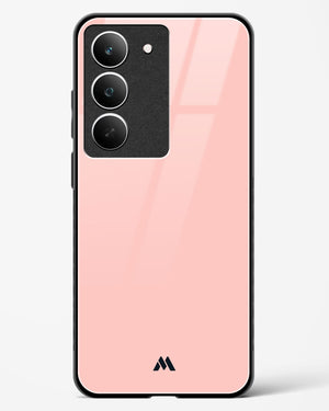 Salmon Pink Glass Case Phone Cover (Realme)