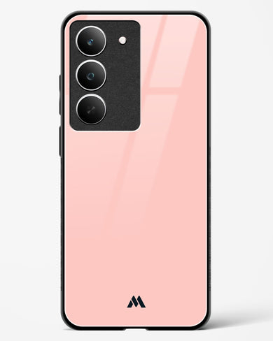 Salmon Pink Glass Case Phone Cover (Realme)
