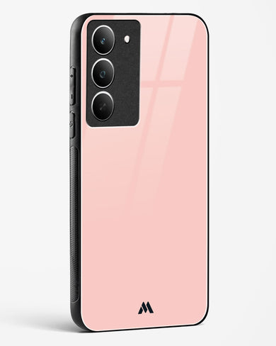 Salmon Pink Glass Case Phone Cover (Realme)
