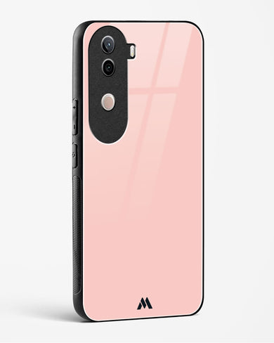 Salmon Pink Glass Case Phone Cover (Vivo)