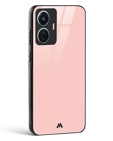 Salmon Pink Glass Case Phone Cover (Vivo)