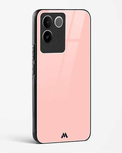 Salmon Pink Glass Case Phone Cover-(Vivo)