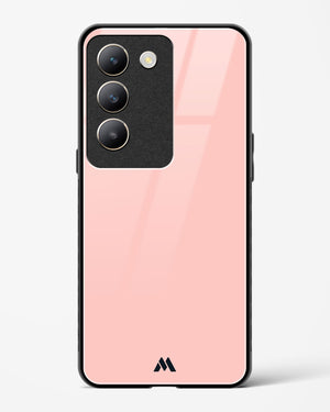 Salmon Pink Glass Case Phone Cover (Vivo)