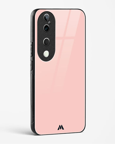 Salmon Pink Glass Case Phone Cover (Vivo)