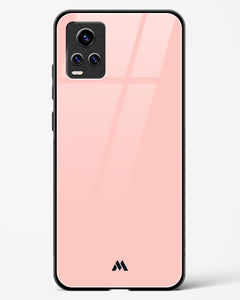 Salmon Pink Glass Case Phone Cover (Vivo)