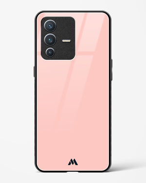 Salmon Pink Glass Case Phone Cover (Vivo)