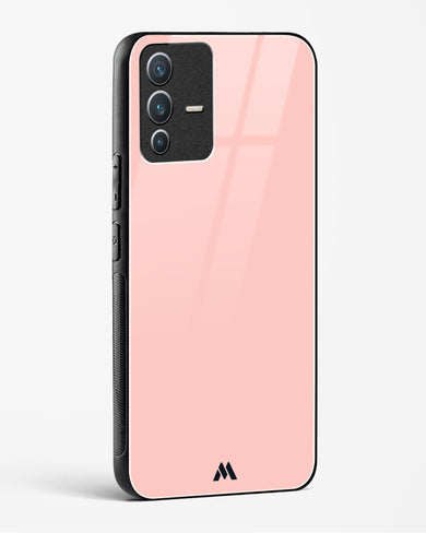 Salmon Pink Glass Case Phone Cover-(Vivo)