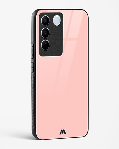 Salmon Pink Glass Case Phone Cover-(Vivo)