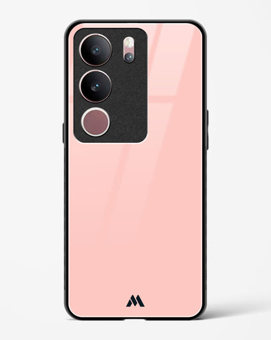 Salmon Pink Glass Case Phone Cover (Vivo)