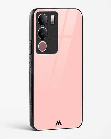 Salmon Pink Glass Case Phone Cover (Vivo)