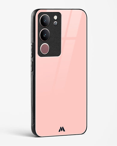 Salmon Pink Glass Case Phone Cover-(Vivo)