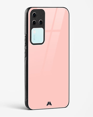 Salmon Pink Glass Case Phone Cover (Vivo)