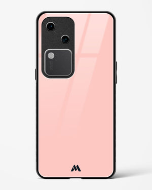 Salmon Pink Glass Case Phone Cover (Vivo)