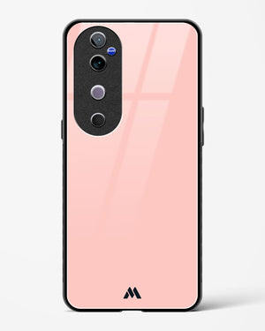 Salmon Pink Glass Case Phone Cover (Vivo)