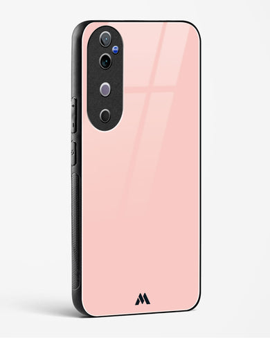 Salmon Pink Glass Case Phone Cover (Vivo)