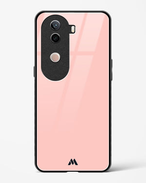 Salmon Pink Glass Case Phone Cover (Vivo)