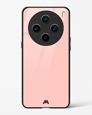 Salmon Pink Glass Case Phone Cover (Vivo)