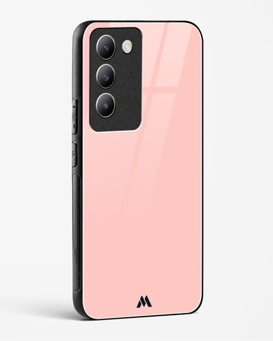 Salmon Pink Glass Case Phone Cover (Vivo)