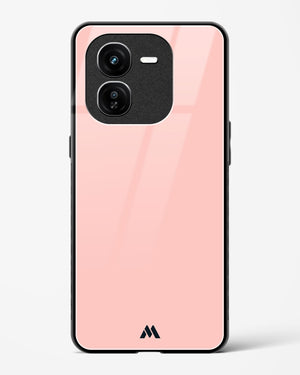 Salmon Pink Glass Case Phone Cover (Vivo)