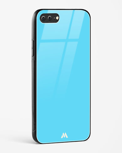 Electric Blue Rhapsody Glass Case Phone Cover-(Apple)