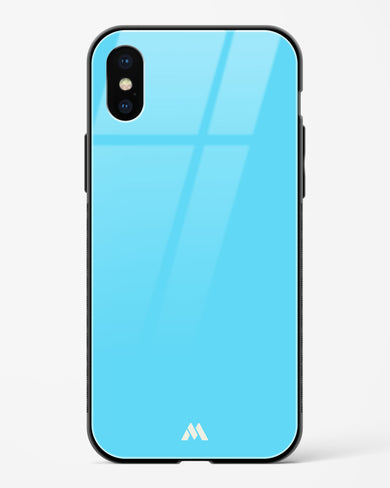 Electric Blue Rhapsody Glass Case Phone Cover-(Apple)