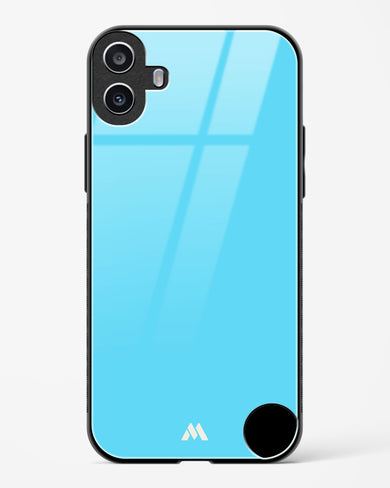 Electric Blue Rhapsody Glass Case Phone Cover (Nothing)