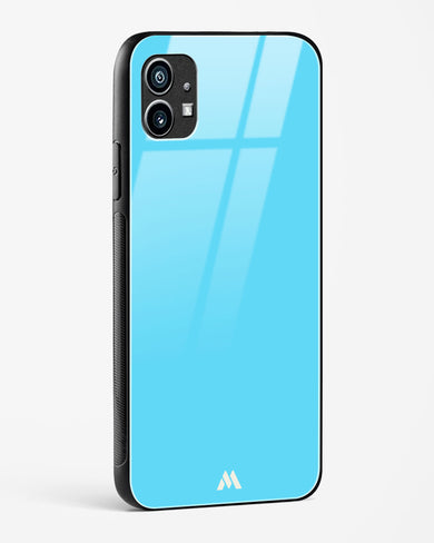 Electric Blue Rhapsody Glass Case Phone Cover (Nothing)