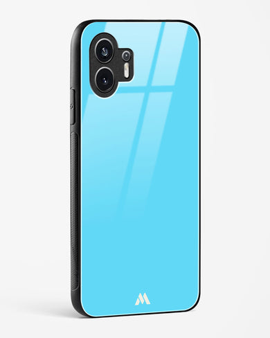 Electric Blue Rhapsody Glass Case Phone Cover (Nothing)