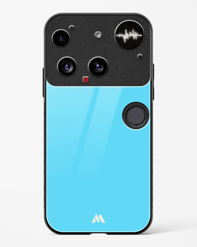 Electric Blue Rhapsody Glass Case Phone Cover (Nothing)