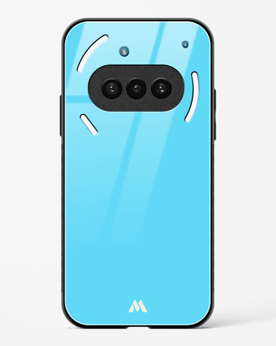 Electric Blue Rhapsody Glass Case Phone Cover (Nothing)