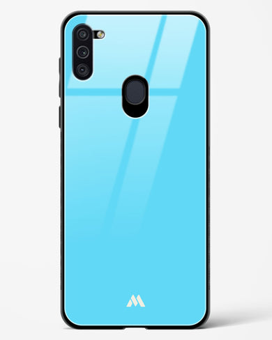 Electric Blue Rhapsody Glass Case Phone Cover (Samsung)